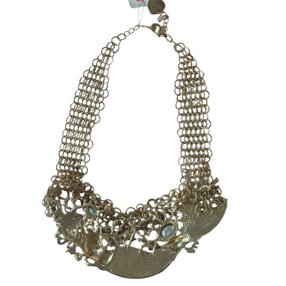 🌊✨ Betsey Johnson Rare Pearl Mermaid Statement Frontal Necklace ✨🌊 - Picture 8 of 9